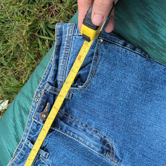 Y2k Girls Embroidered Blue Denim Jeans - Picture 11 of 12